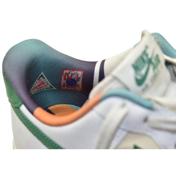 B5 Auth NIKE AIR FORCE 1 '07 LV8 EMB Wht/Malachite-Pearl Shoes DM0109-100 Size 9 - Picture 10 of 11